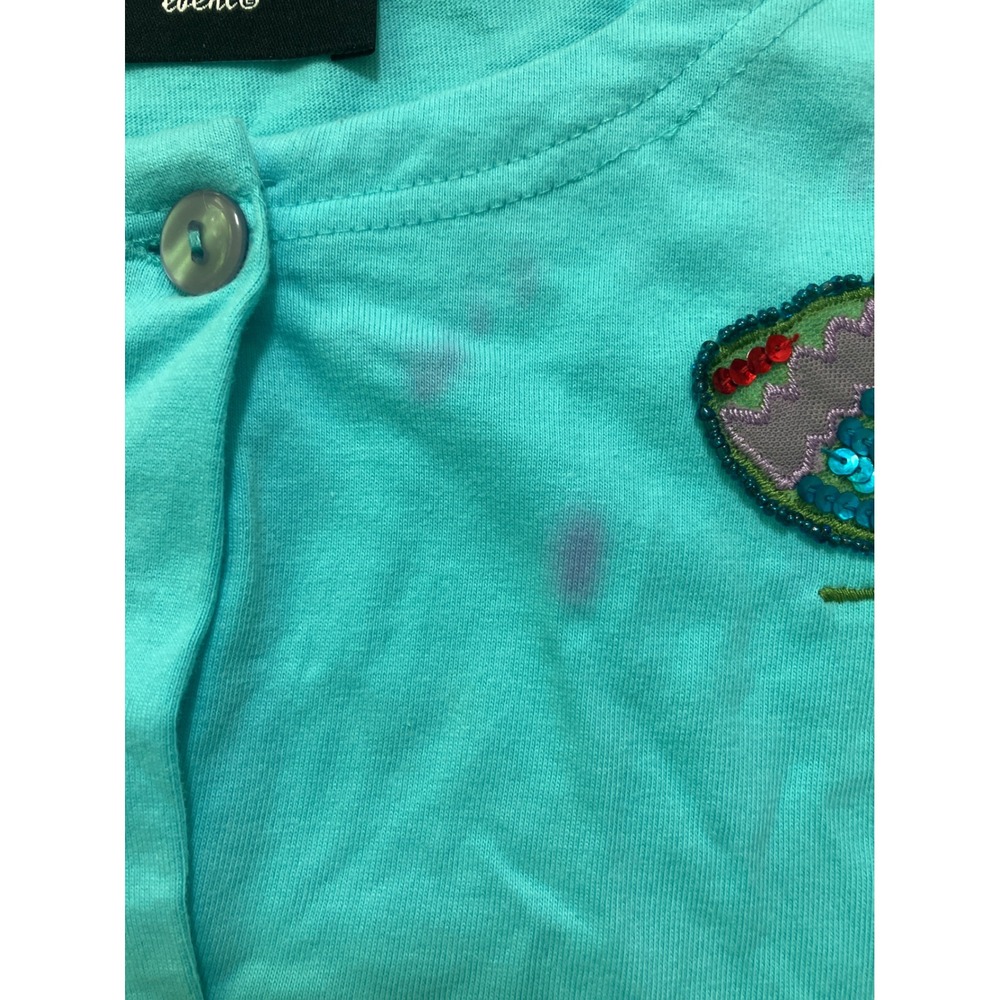 Michael Simon Event Womens Butterfly Cardigan Sequin Embellished Top XL Blue - Picture 3 of 8